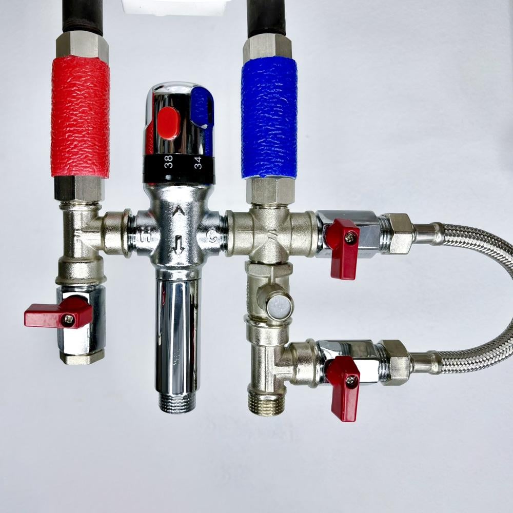 Смеситель-термостат бойлера Mixer Bypass Boiler Serie sс с байпасом 15.1 1/2" - фото 5