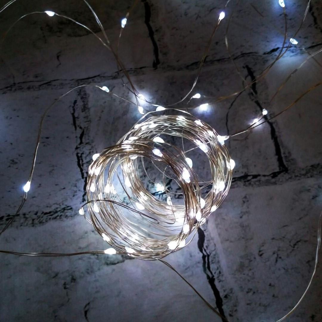 Гирлянда LED Нить капля росы холодный свет 10 м (RV-106-W) Гирлянда LED Нить капля росы холодный свет 10 м (RV-106-W)