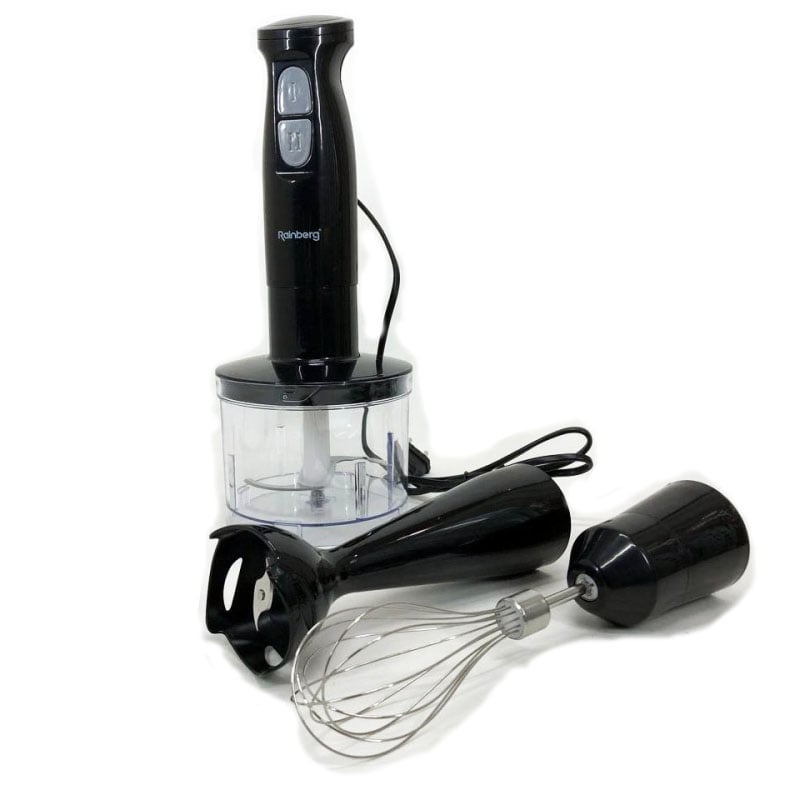 Блендер Rainberg RB-2243 3в1 подрібнювач 500 Вт Black (14695333)