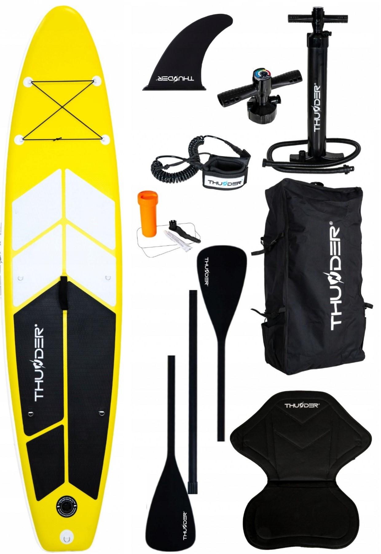 SUP-дошка надувна Thunder Coast 320 см з веслом Yellow