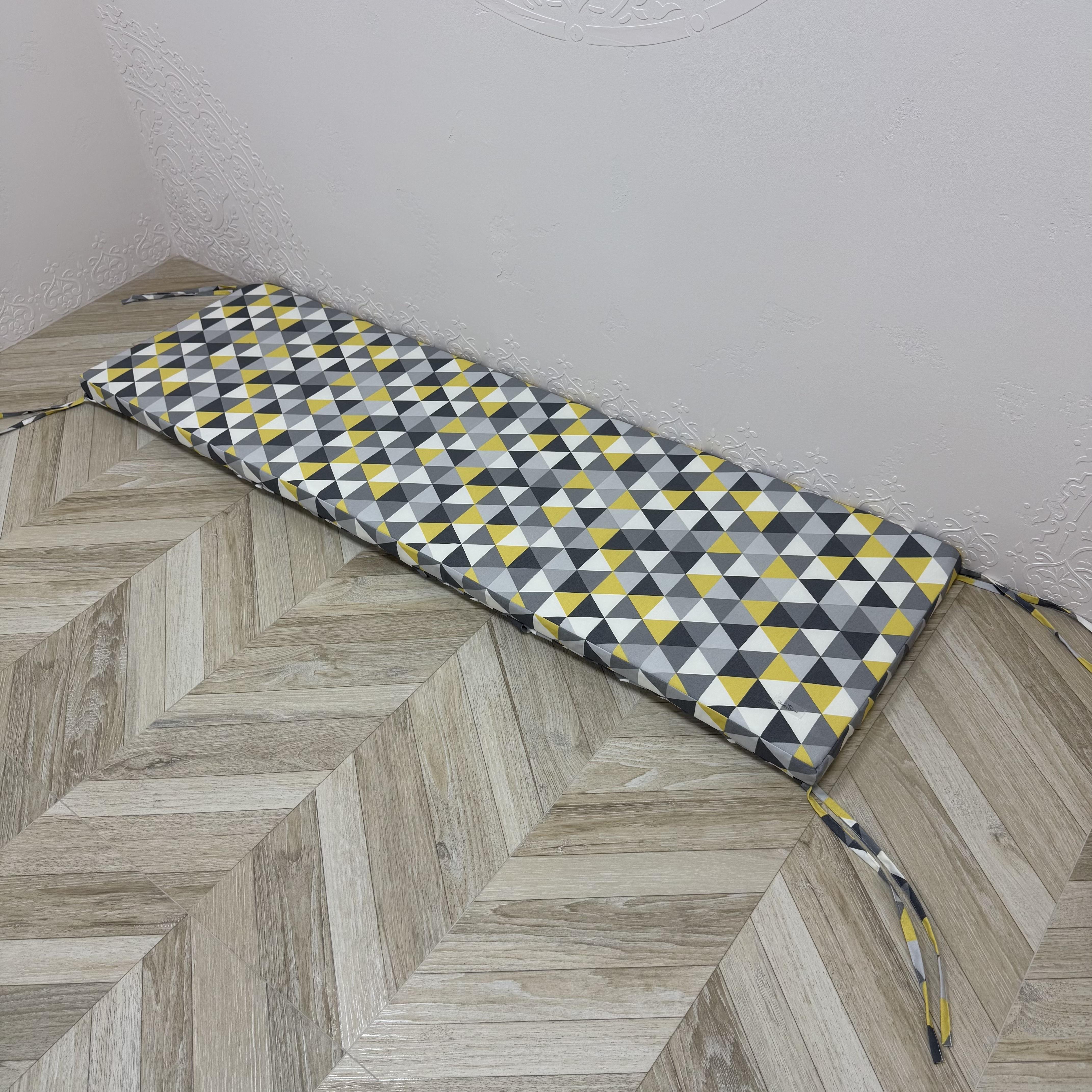 Матрас Comfort Home Mosaic на подоконники/каркасы/поддоны/садовая мебель панама 120х40х5 см