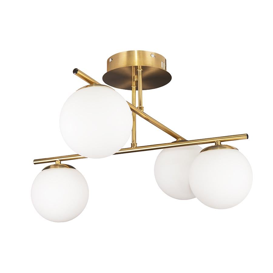 Люстра 7529801-4 BRZ+WH Бронзовый/Белый (LVS4915)