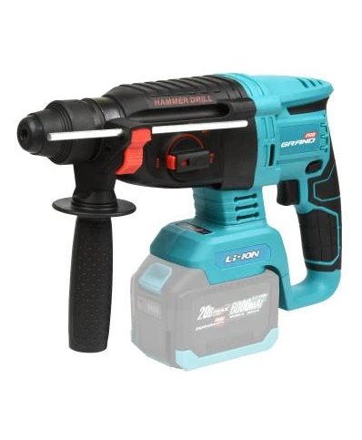 Перфоратор акумуляторний Grand ПА-20/26 BL 20В без акумулятора та зарядного 4 режими роботи SDS+ (GRPA20/26BL-0)