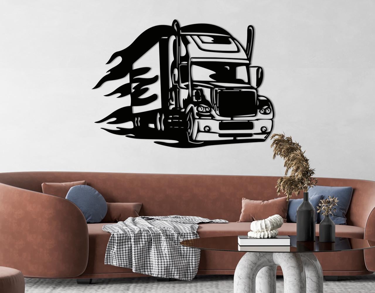 Декоративное панно на стену Upwood Decor Truck 25х35,5 см Black (1582912935)