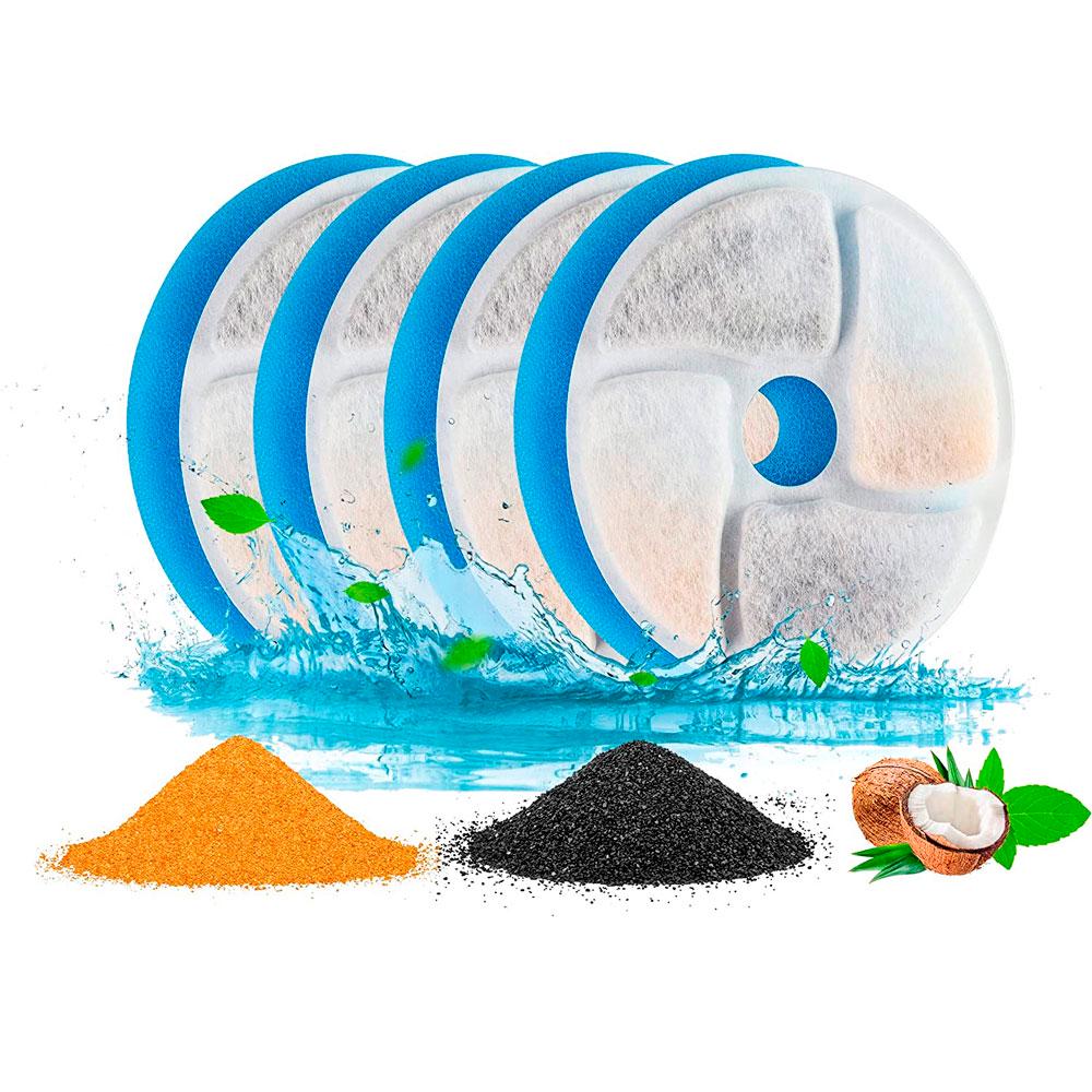 Фильтр для поилки-фонтана NPET WF190 4 шт. (1048) - фото 2