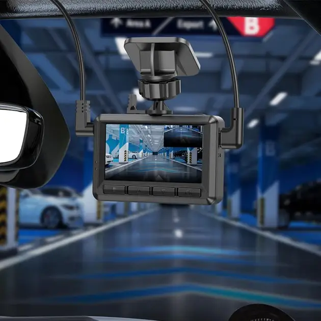 Видеорегистратор Hoco DV3 Driving Recorder With Display dual-channel Black - фото 7