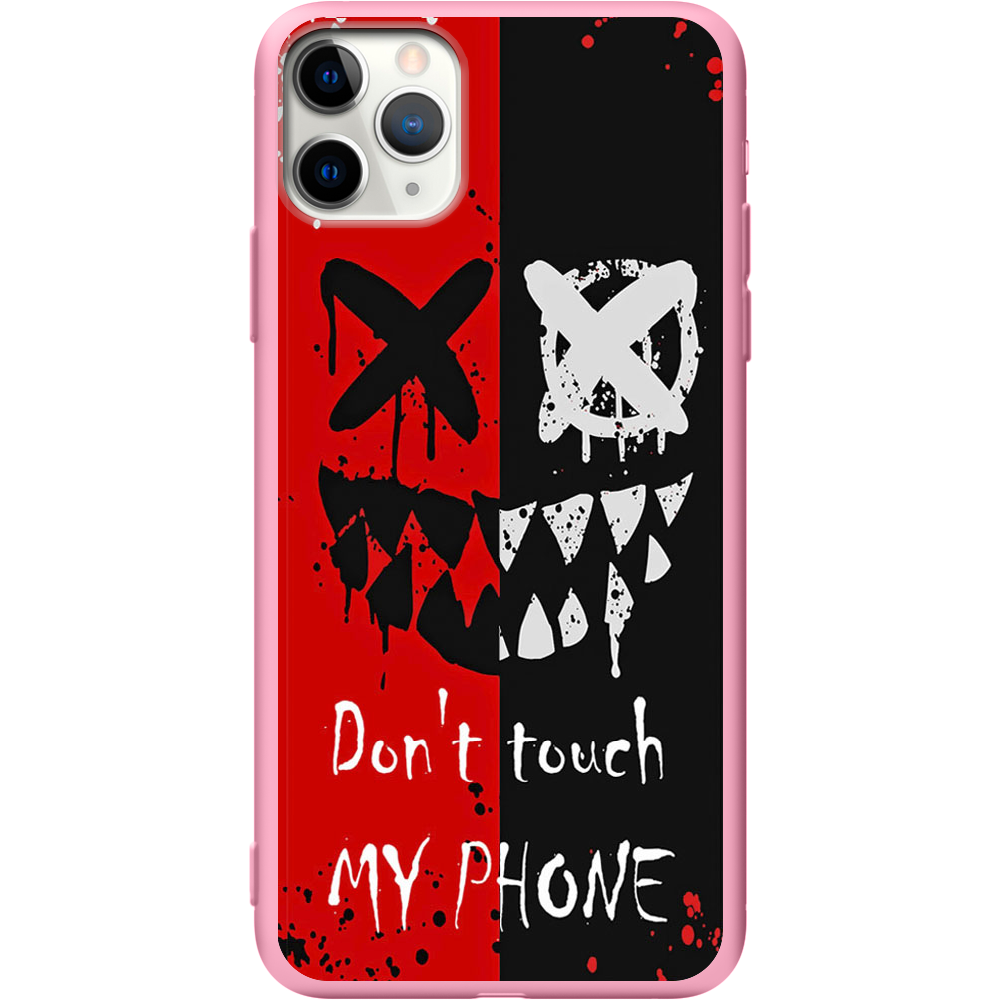 Чехол BoxFace iPhone 11 Pro Bad Smile Розовый силикон (38189-up2468-43043)