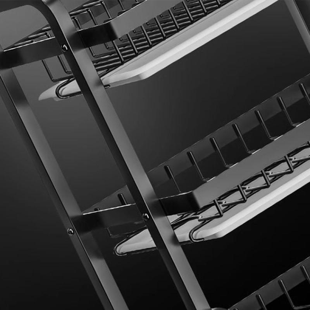 Органайзер для сушіння та зберігання посуду Bawl Rack R2F металевий на 2 яруси 43 см Чорний - фото 5 Органайзер для сушіння та зберігання посуду Bawl Rack R2F металевий на 2 яруси 43 см Чорний - фото 5