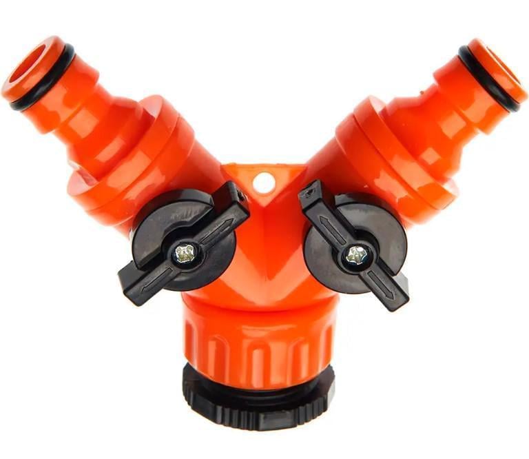 Коннектор двухканальный SEQUOIA 1/2"-3/4" (SWC1234DT)
