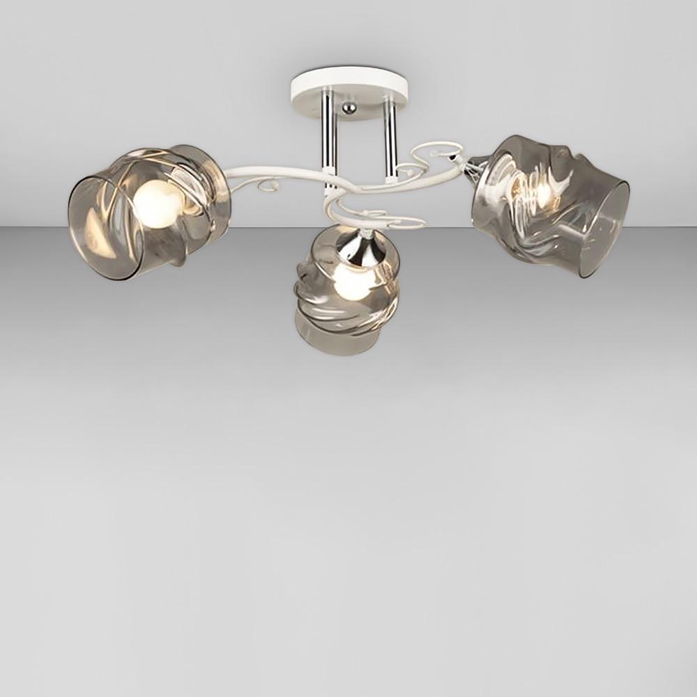 Люстра потолочная Light House SC-18671/3 WH/CR d 440х240 мм Белый/Хром