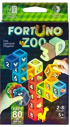 Настільна Гра Danko Toys Fortuno ZOO 3D (G-F3D-02-01U)