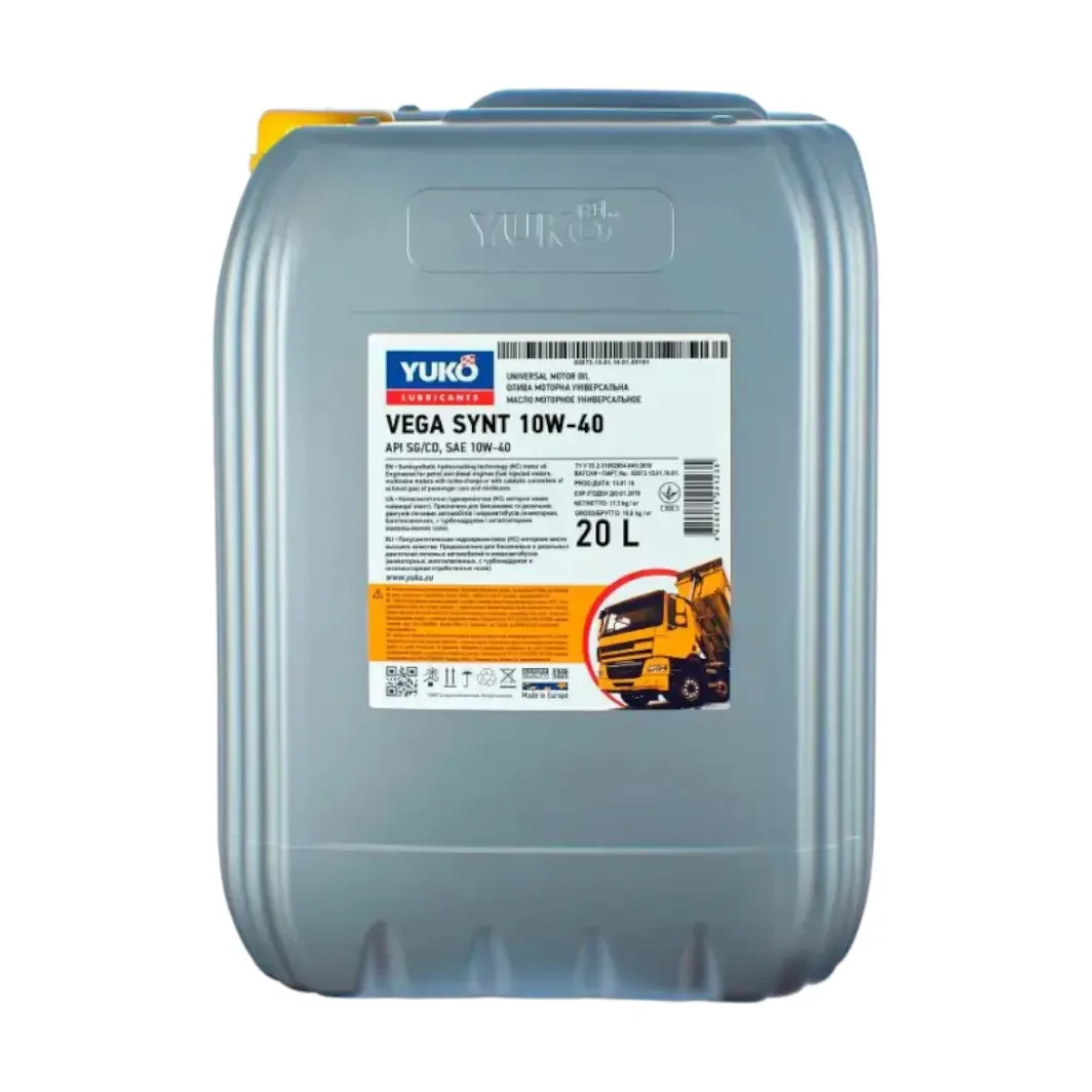 Моторное масло YUKO VEGA SYNT 10W-40 API SL/CF 20 л (21314) Моторное масло YUKO VEGA SYNT 10W-40 API SL/CF 20 л (21314)