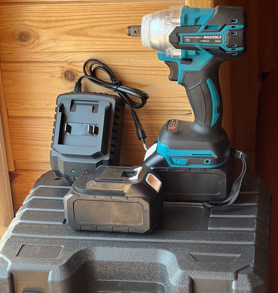 Гайковерт аккумуляторный с набором бит и торцевых насадок 48V - фото 4