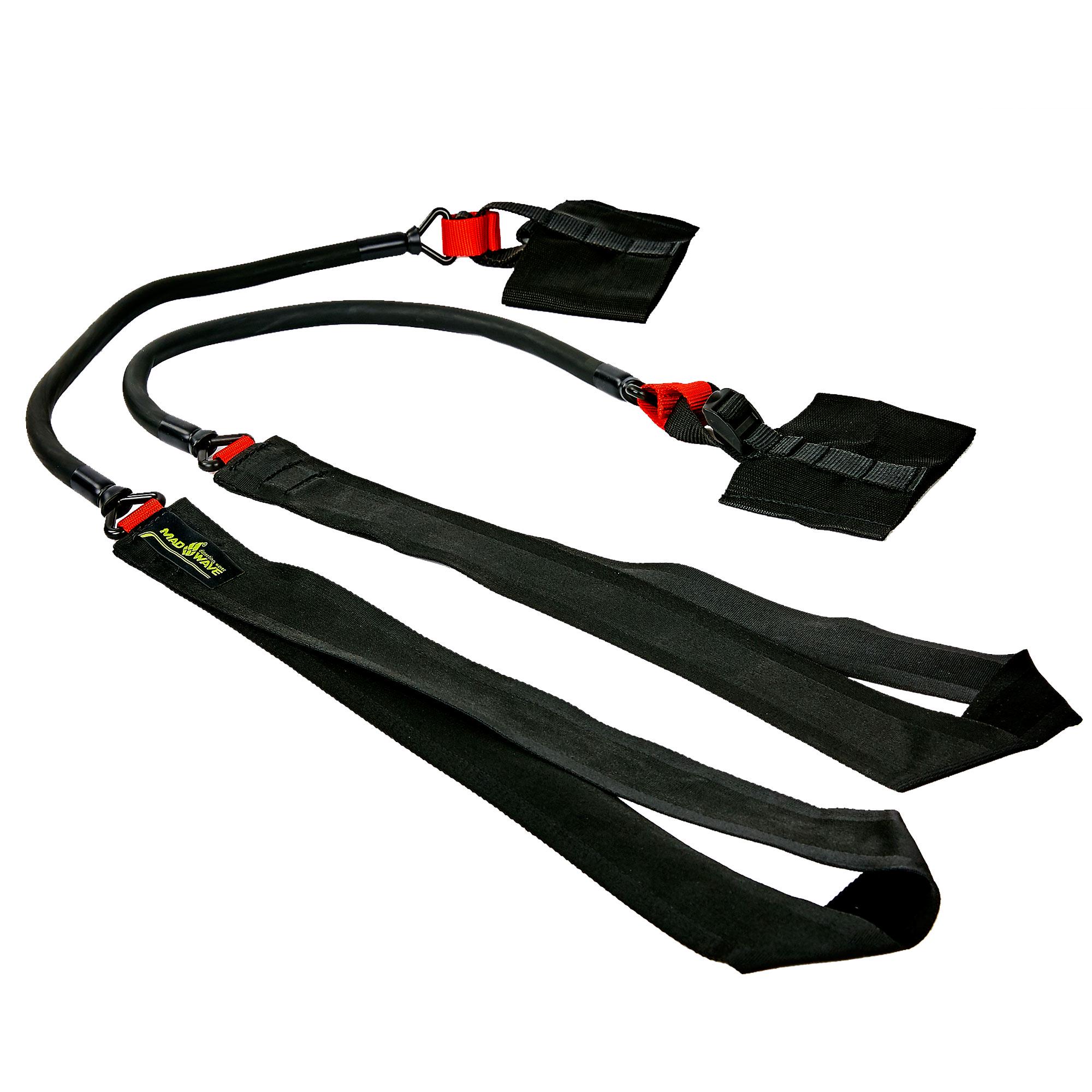 Толковый тренажер для плавания MadWave KICK TRAINER SHORT M077108 сопротивление 5,4-14,1 кг Красный (M077108_Красный_5,4-14,1_кг)