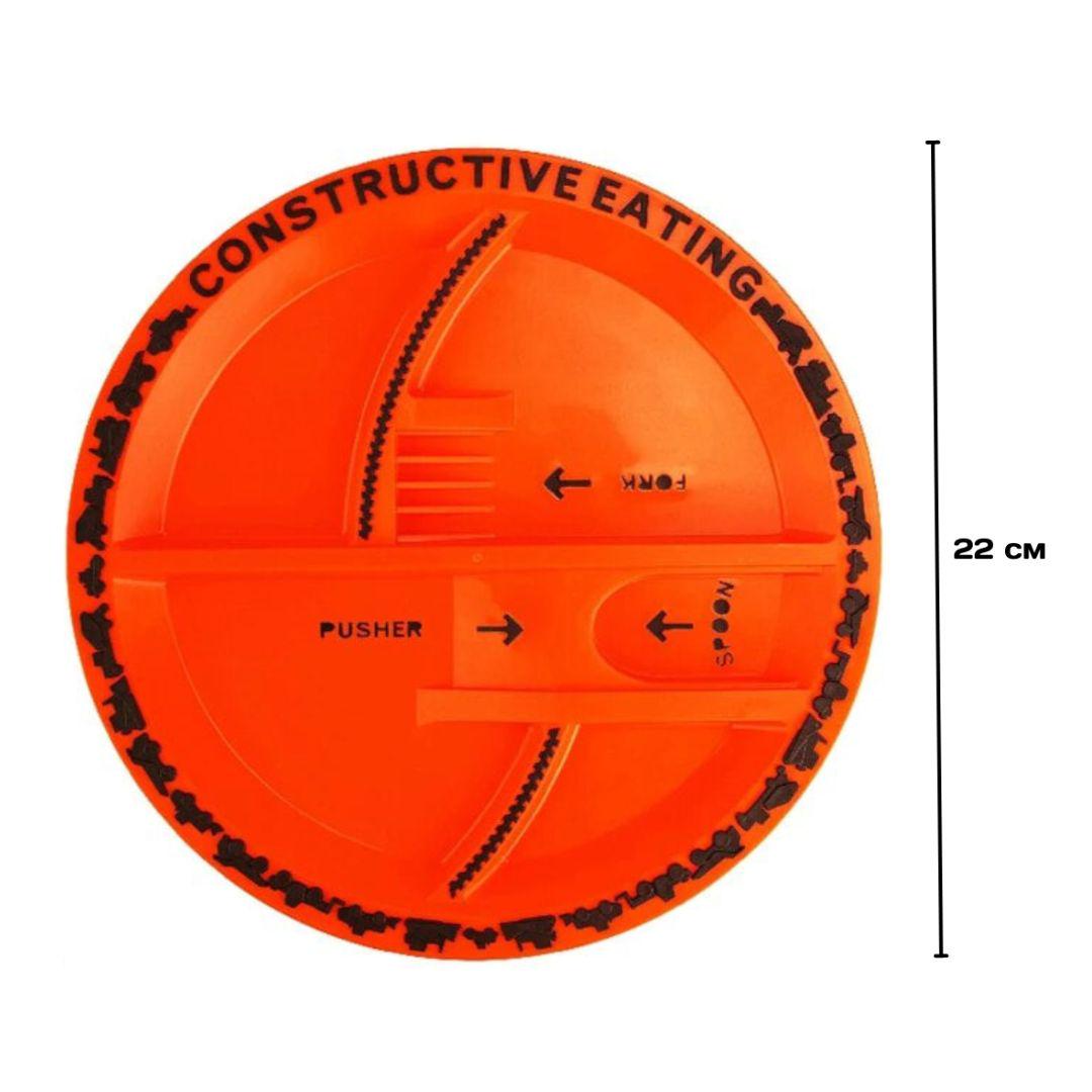 Тарілка для дитини Помаранчевий (00-0168) - фото 2