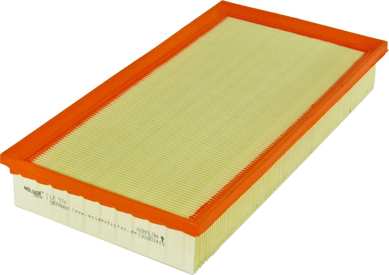 Фильтр воздушный Molder VW Golf IV с 97-05 г.в. 1,6 1.6FSI 1,8 1.8T 1.9SDI/1.9TDI 2.3 LF574 1J01296201JO129620