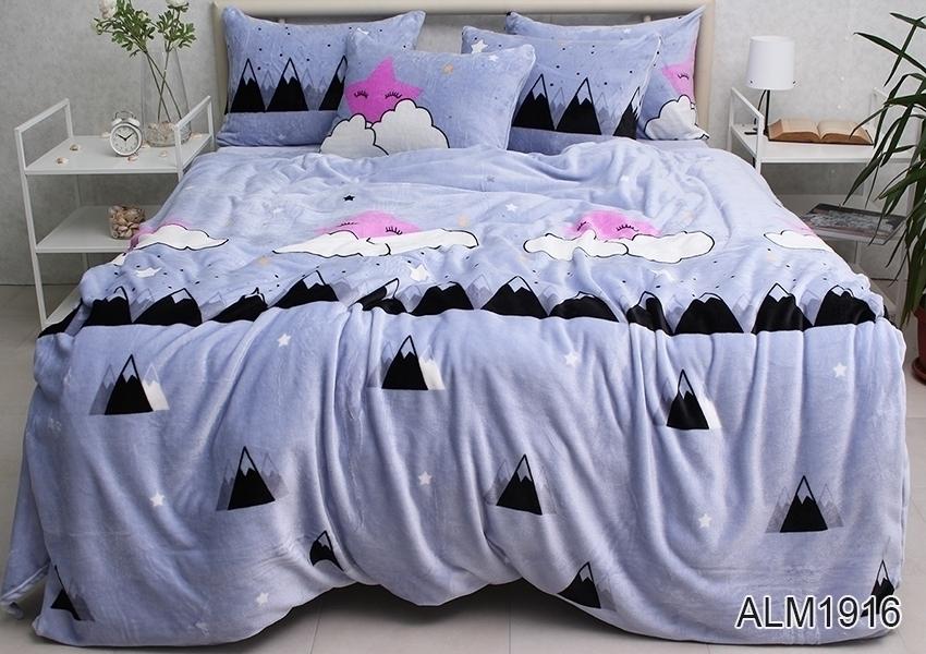 Комплект постельного белья ALM1916 двуспальный велсофт микрофибра наволочки 50x70 см Комплект постельного белья ALM1916 двуспальный велсофт микрофибра наволочки 50x70 см