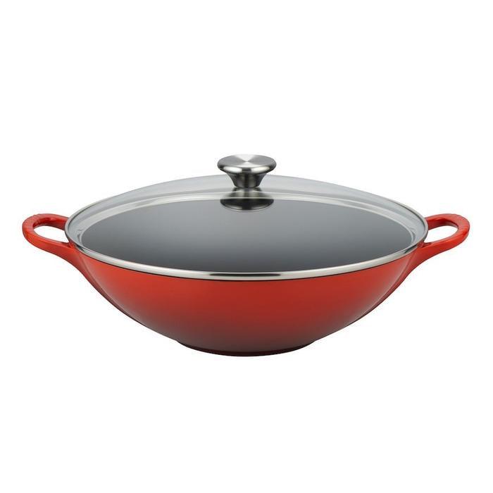 Сковорода вок Le Creuset Чавун 32 см чавун Червоний (2473089)