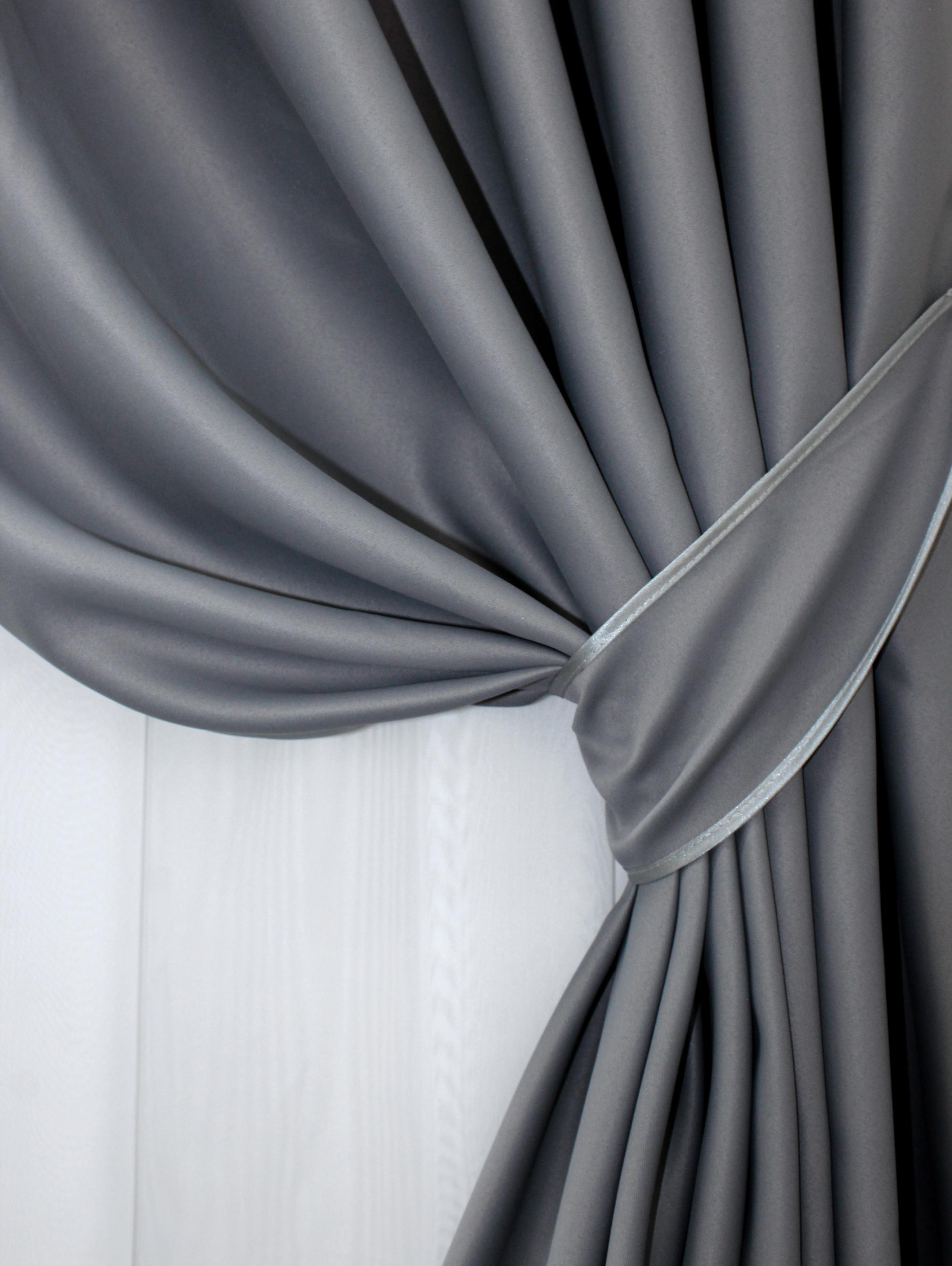 Комплект штор VR-Textil Bagema Rvs № 1009ш блекаут 150х270 см 2 шт. Графітовий (30-807) - фото 4 Комплект штор VR-Textil Bagema Rvs № 1009ш блекаут 150х270 см 2 шт. Графітовий (30-807) - фото 4