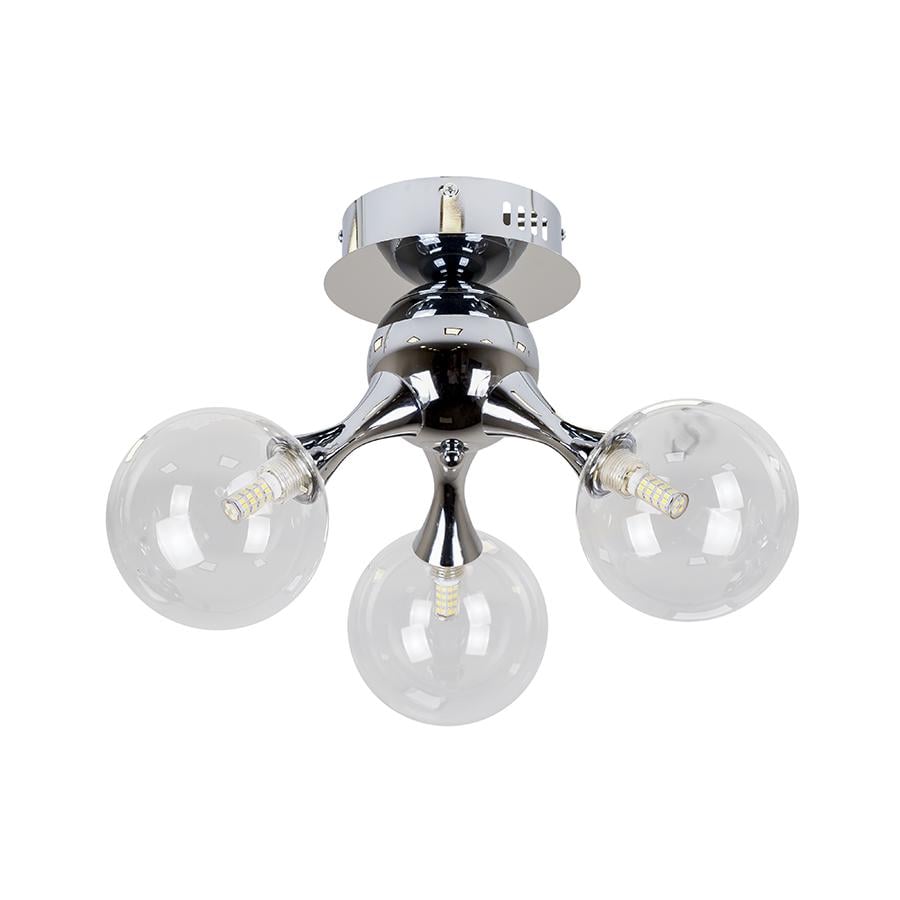 Люстра стельова молекула Levistella 7529817-3 CR/CL Хром/Прозорий