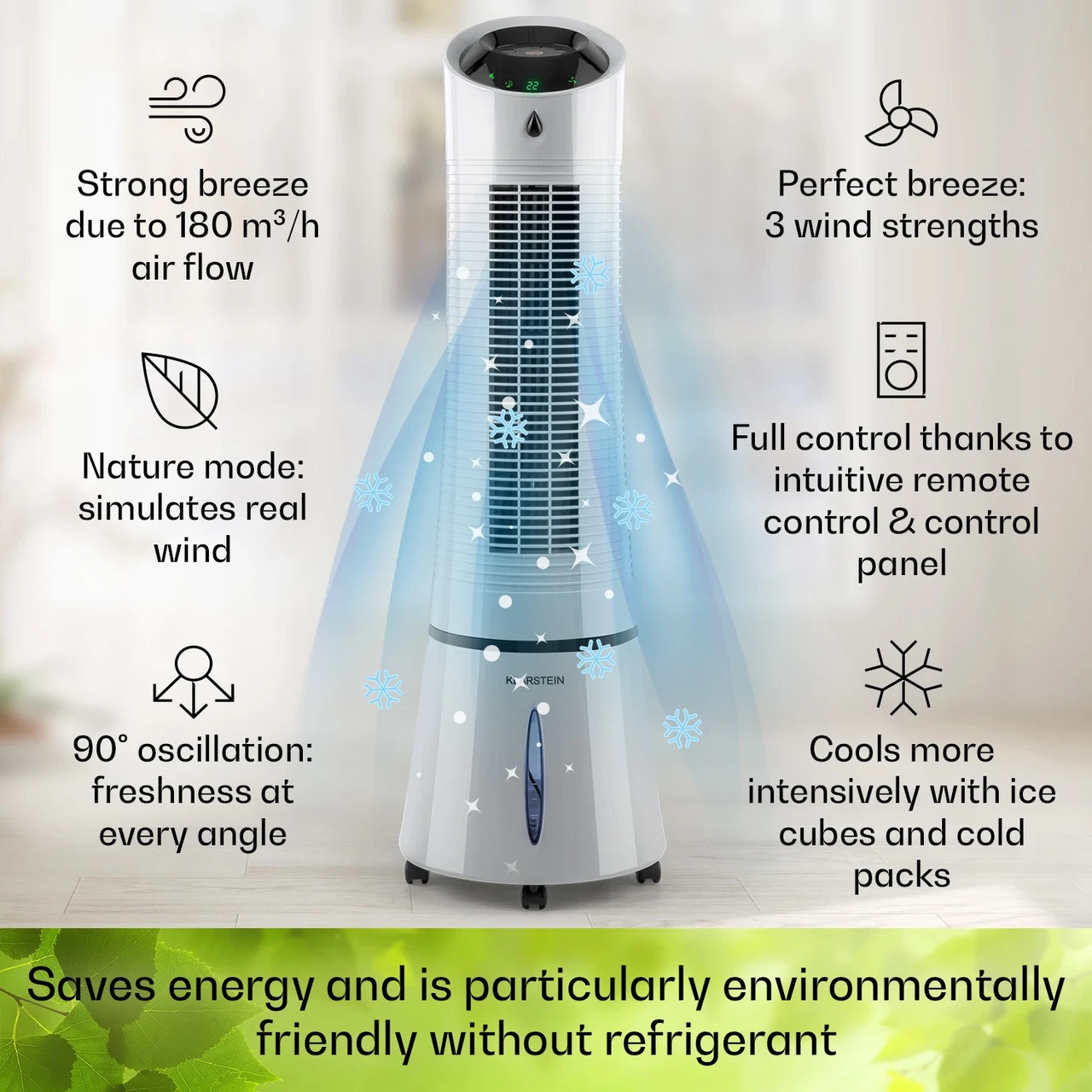 Повітроохолоджувач KLARSTEIN Skyscraper Ice 4в1 (10034651) - фото 2