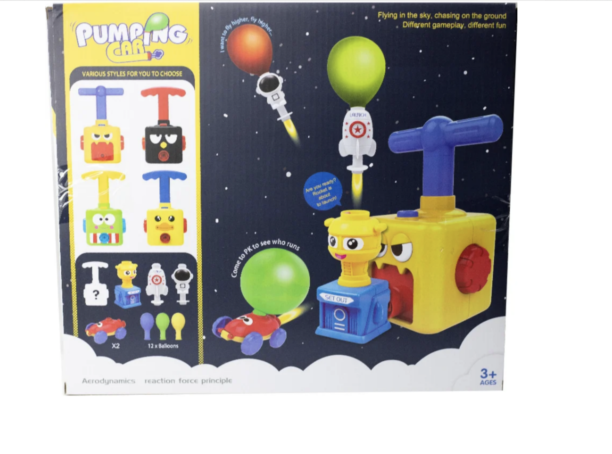 Дитяча інтерактивна іграшка Аеромобіль Balloon car набір для надування кульок - фото 2 Дитяча інтерактивна іграшка Аеромобіль Balloon car набір для надування кульок - фото 2