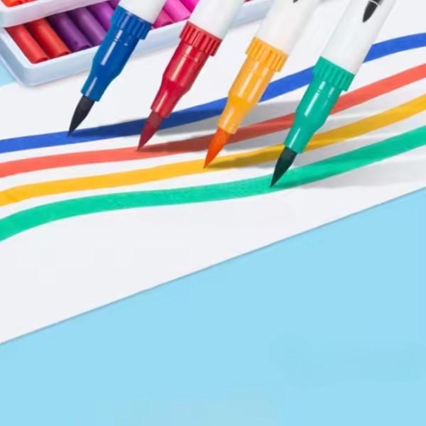 Набір маркерів-лайнерів та маркерів-кистей Worison на водній основі 60 шт. (23266402) - фото 4 Набір маркерів-лайнерів та маркерів-кистей Worison на водній основі 60 шт. (23266402) - фото 4