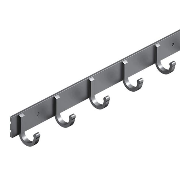 Крючки на планке 5 шт. л Графитовый (37319)