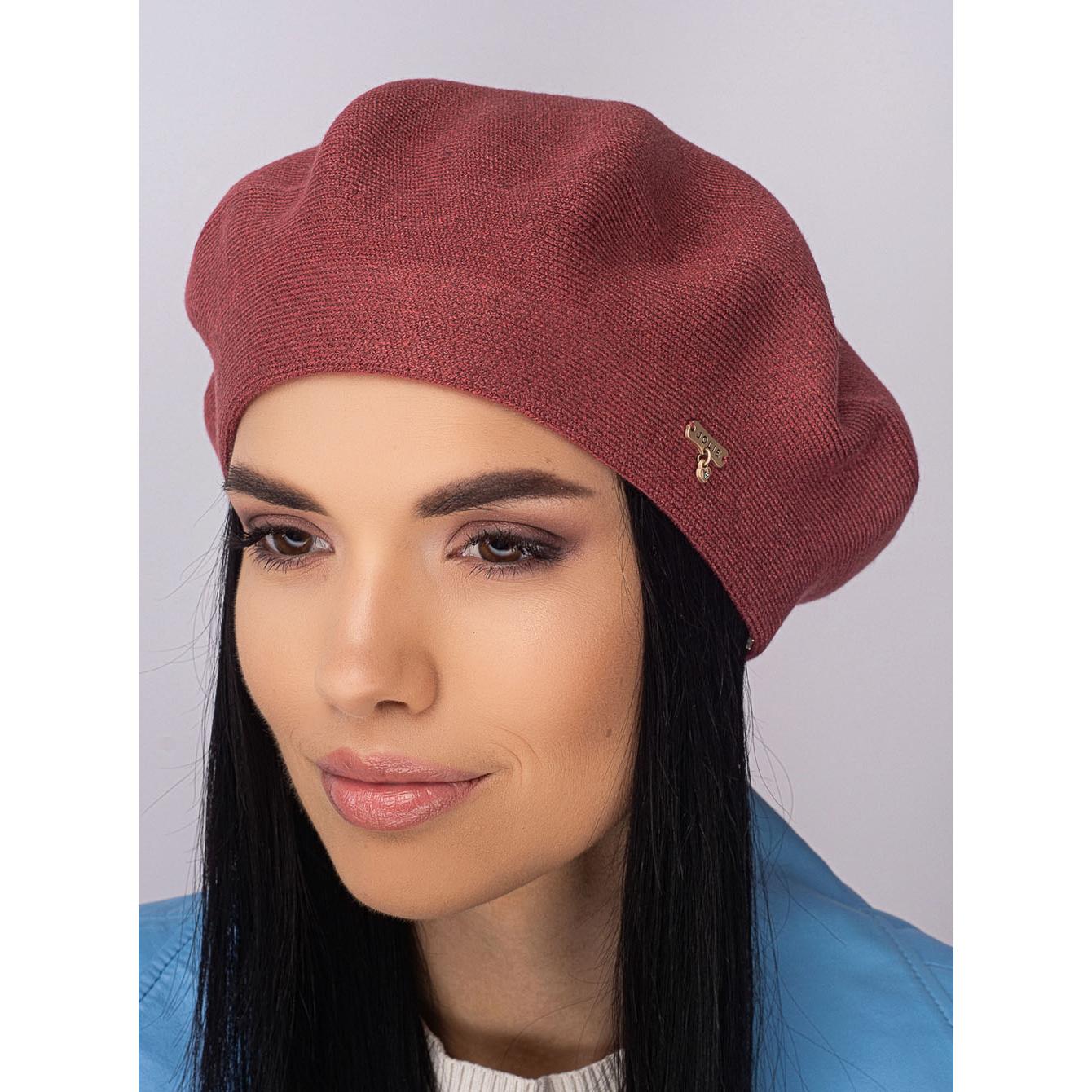 Берет женский Leks Клеопатра двойной шерстяной Керамик (136124) - фото 1 Берет женский Leks Клеопатра двойной шерстяной Керамик (136124) - фото 1