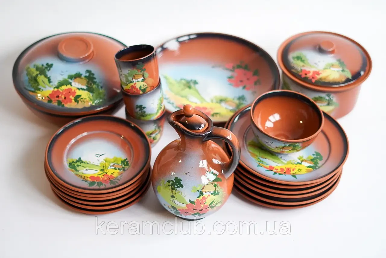 Стакан из красной глины Лето с летним дизайном 300 мл (2420089089) - фото 5 Стакан из красной глины Лето с летним дизайном 300 мл (2420089089) - фото 5