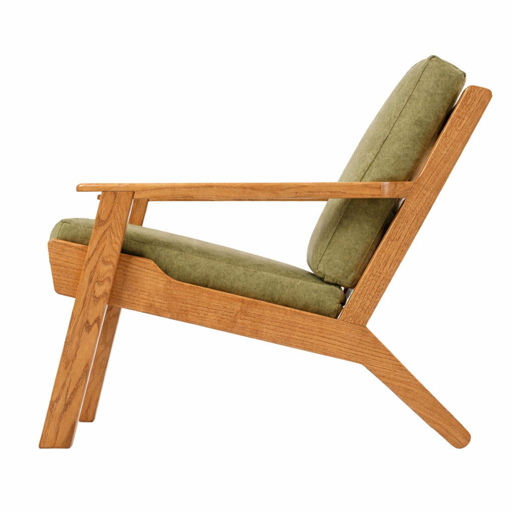 Кресло дизайнерское Hillwood Design из натурального дерева дуба Дублин Pistache