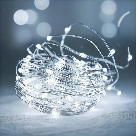 Гірлянда Роса на USB та пульт 200 LED 20 м Білий (2787244453)