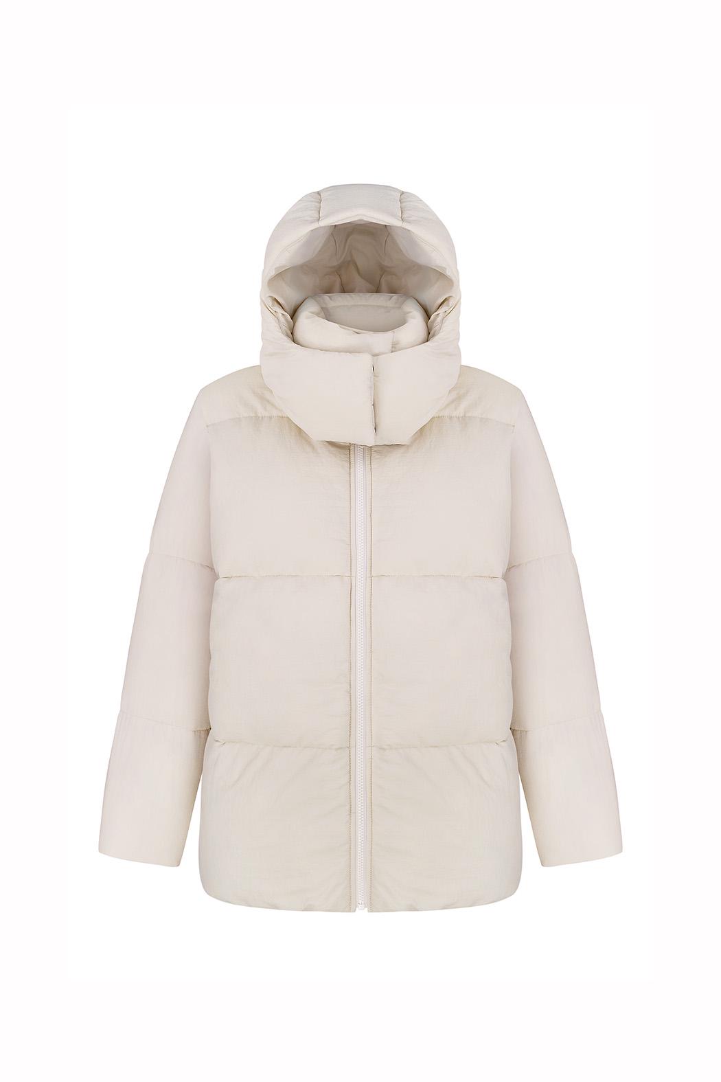 Куртка пуховик жіноча FLoveTouch M/L Молочний (KP_007W/m) - фото 3 Куртка пуховик жіноча FLoveTouch M/L Молочний (KP_007W/m) - фото 3