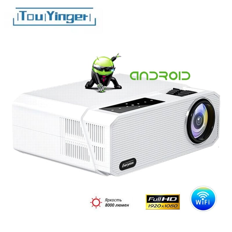 Проектор TouYinger HQ9W 1080p 8000 lm 8000:1 2xHDMI Wi-Fi Bluetooth (tf5790) - фото 2