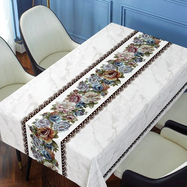 Скатерть на стол C00151-2 с цветами водоотталкивающая с полимерной пропиткой 140x140 см (C00151-2) Скатерть на стол C00151-2 с цветами водоотталкивающая с полимерной пропиткой 140x140 см (C00151-2)