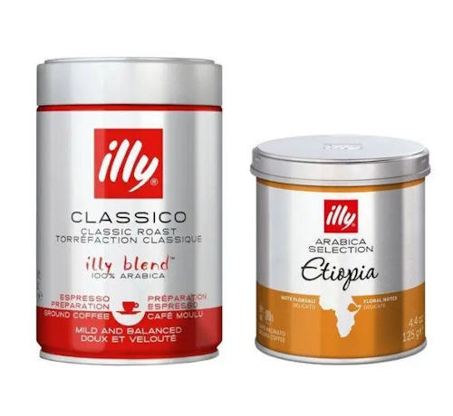 Набор молотого кофе Illy 100% arabica 2шт (35370950) Набор молотого кофе Illy 100% arabica 2шт (35370950)