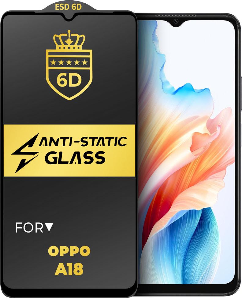 Защитное стекло 6D Anti-Static OPPO A18 Glass Shield