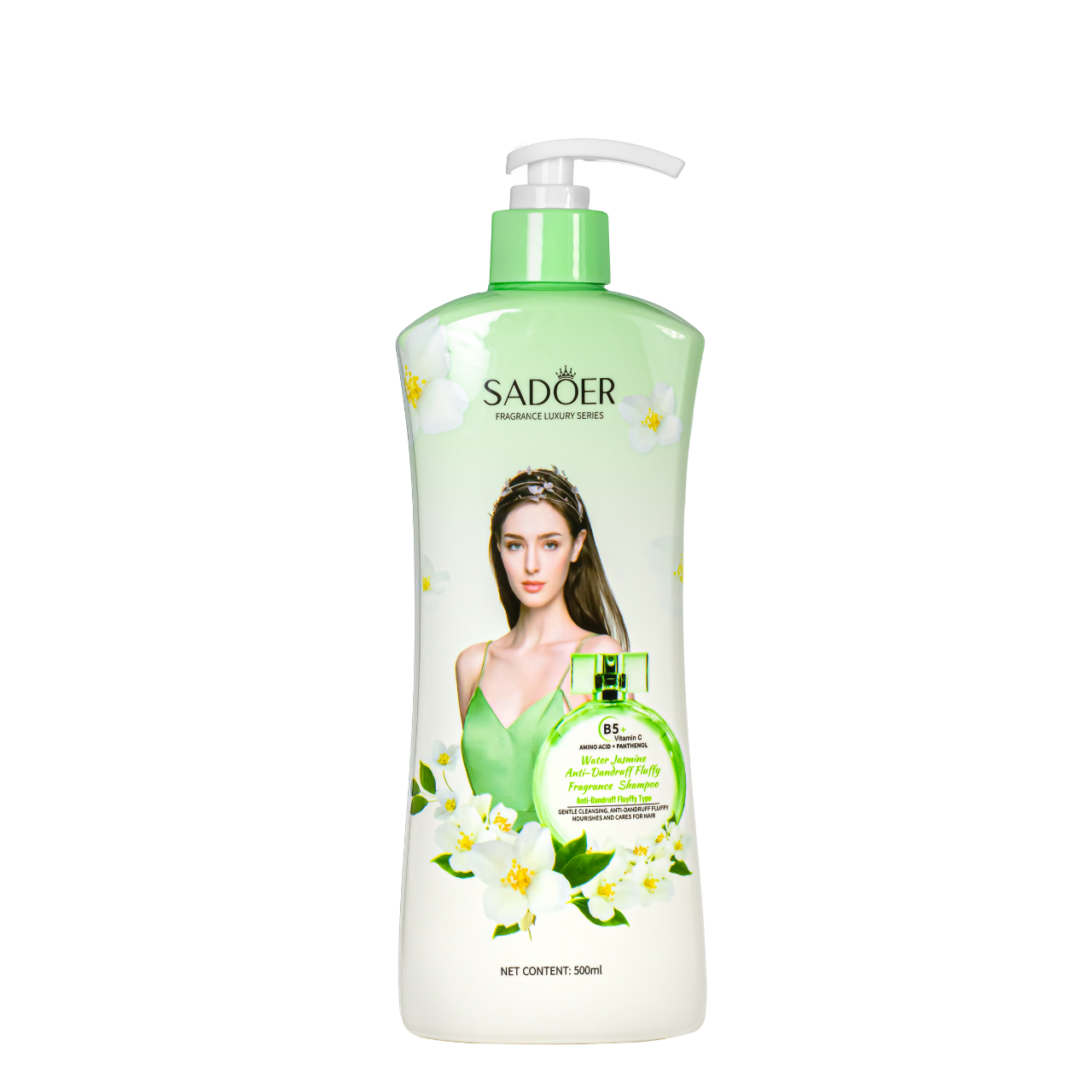 Шампунь для волос против перхоти Sadoer Water Jasmine парфюмированный 500 мл (SD49048)