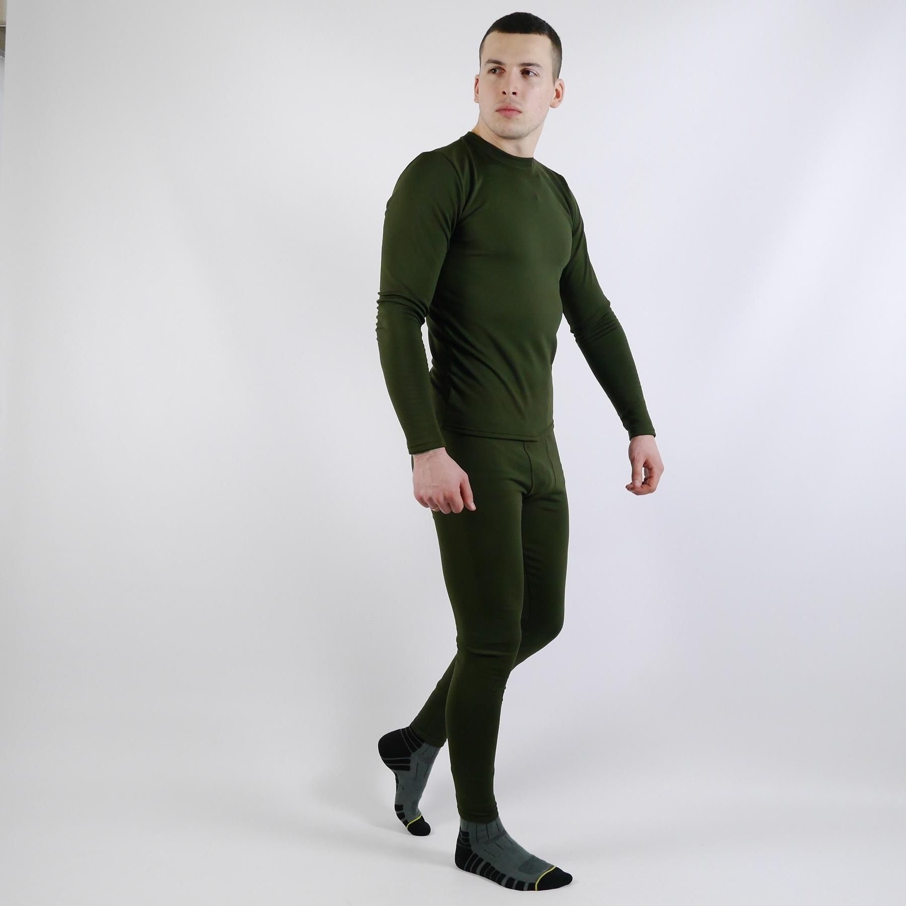 Комплект термобелья на флисе XXXL Оливковый (1144-XXXL) - фото 5 Комплект термобелья на флисе XXXL Оливковый (1144-XXXL) - фото 5