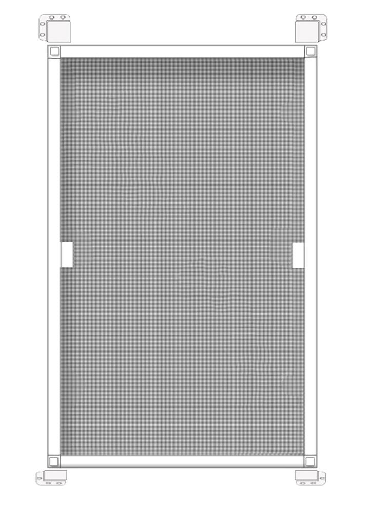 Москітна сітка для металопластикового вікна Аркапласт зовнішня/на кишенях до 1,5 м2 Білий (МС-біл-10х20-кар5)