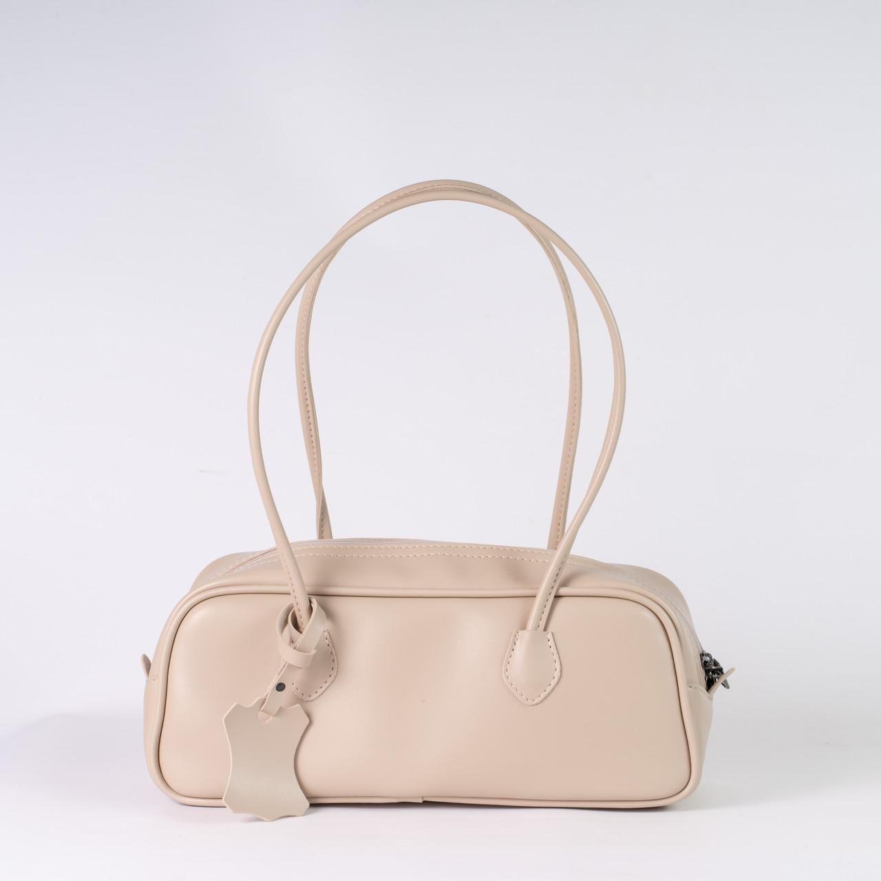 Сумка женская багет из экокожи XENIA № 01-25 Бежевый - фото 1 Сумка женская багет из экокожи XENIA № 01-25 Бежевый - фото 1