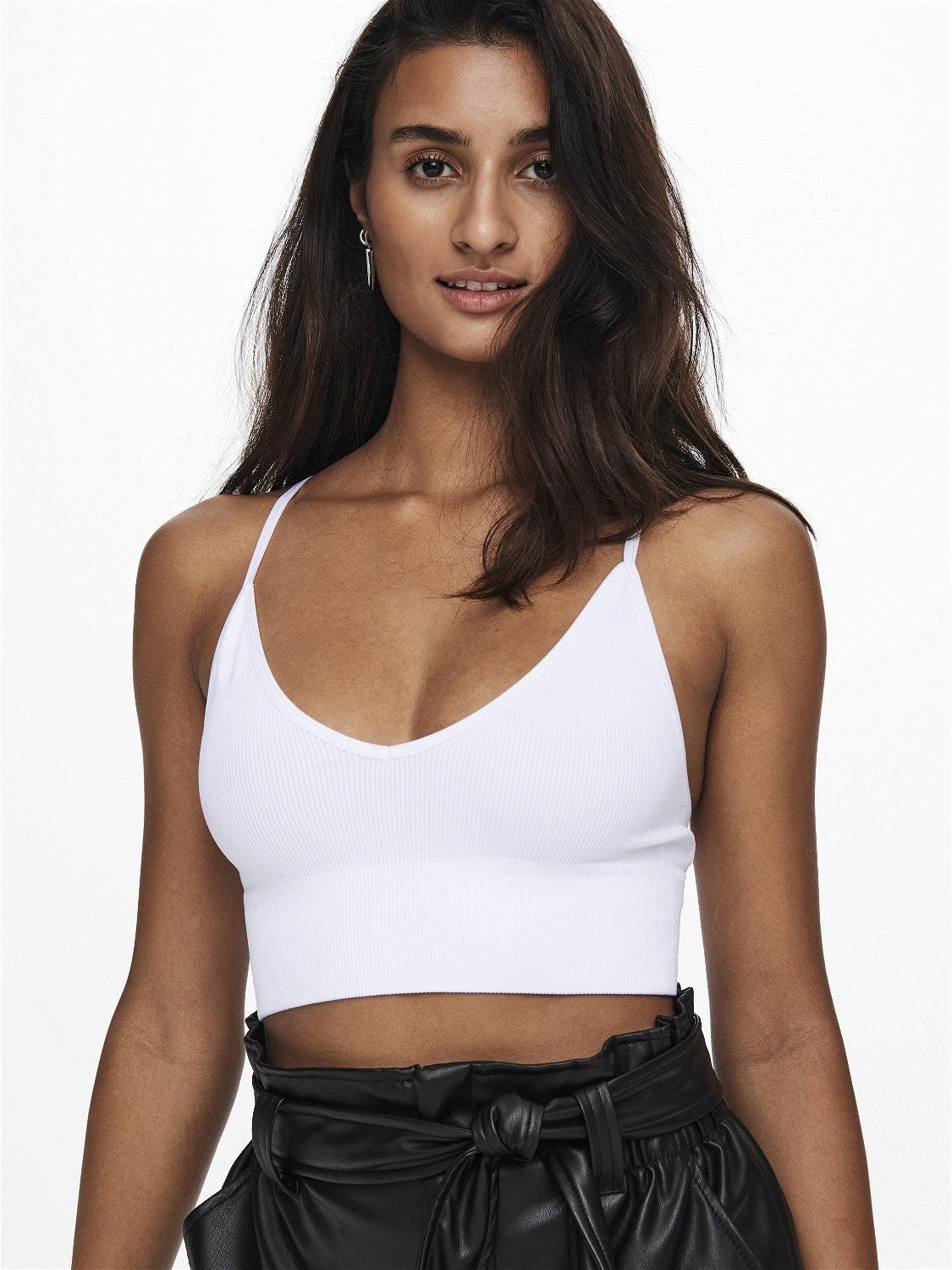 Топ спортивный ONLY 15201539 S/M Белый (3331109412390)