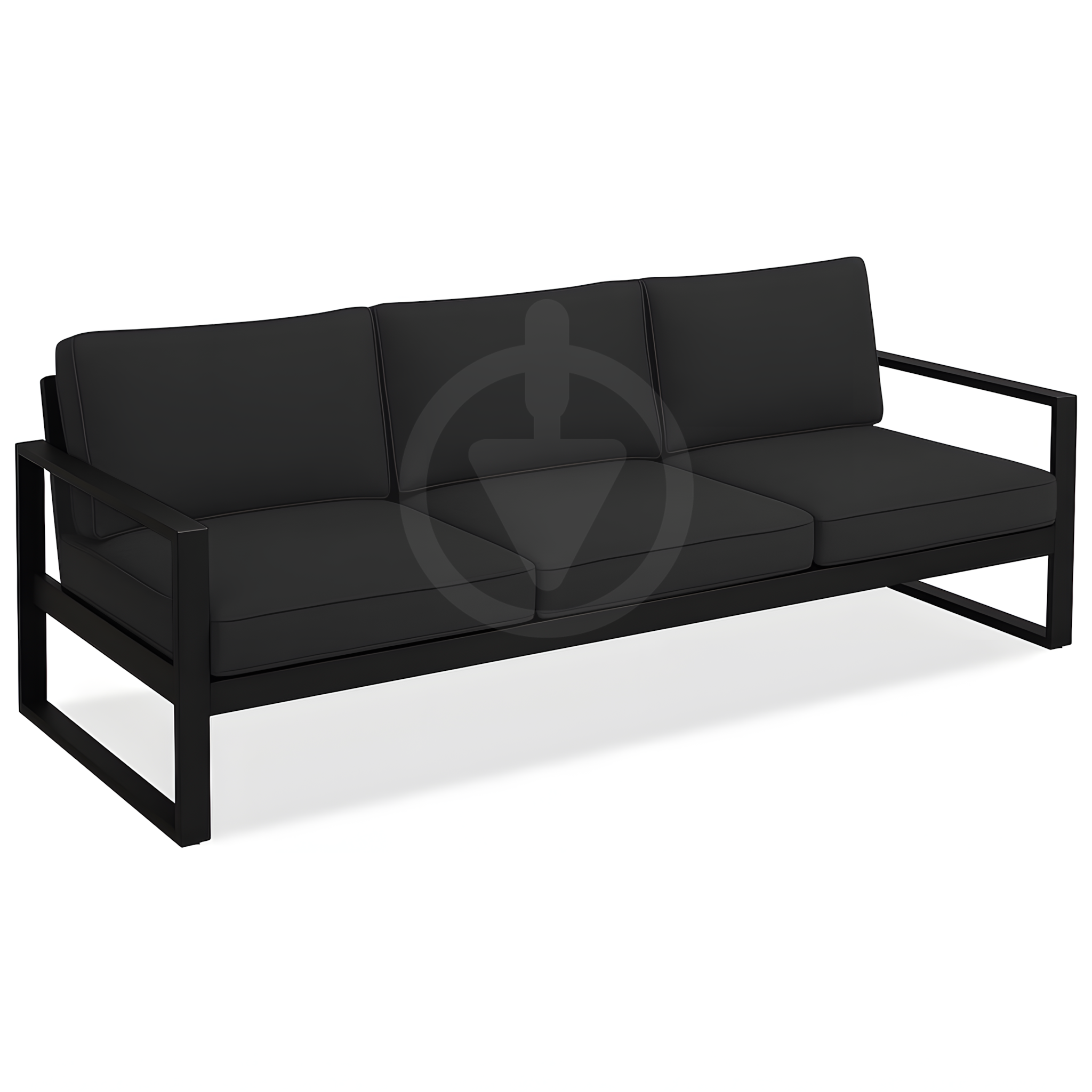 Диван металлический AVVS Бостон лофт с подлокотниками велюр 160 см Темно-серый - фото 1 Диван металлический AVVS Бостон лофт с подлокотниками велюр 160 см Темно-серый - фото 1