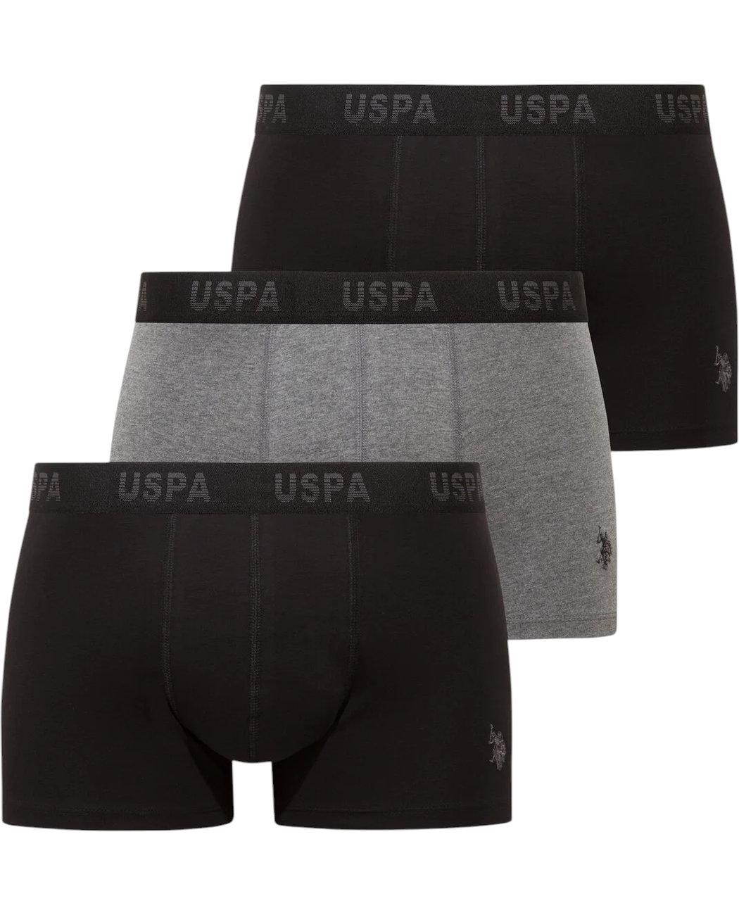 Набор трусов-боксеров мужских US Polo ASSN 80651-9 3 шт. L Разноцветный (8680557464801)