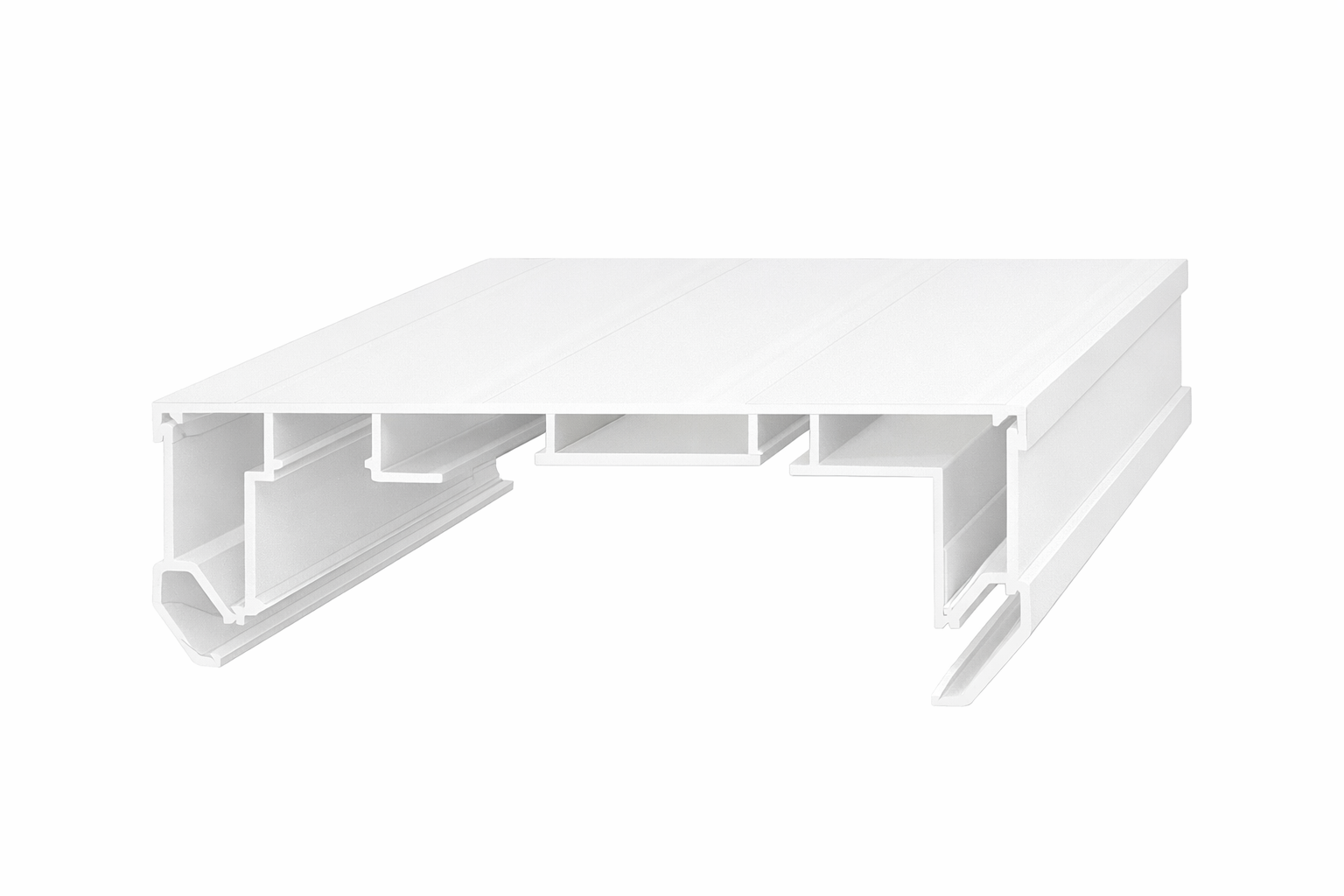 Профиль-карниз скрытый SENS 12 ArtLine для натяжных потолков алюминиевый 3,2 м Белый (UK18_3,2Бил)