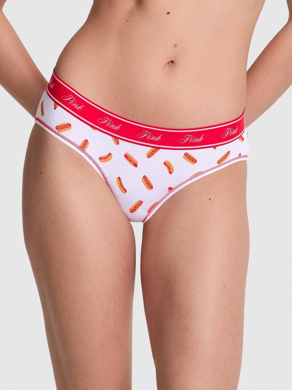 Трусики женские Victoria's Secret Logo Cotton Hiphugger XXL Белый (42112955167010)