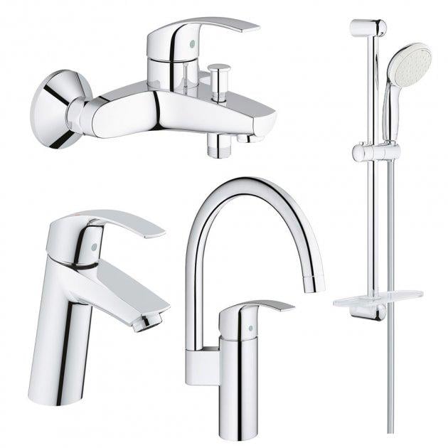 Набор смесителей Grohe Eurosmart M-Size (123248MK) Набор смесителей Grohe Eurosmart M-Size (123248MK)