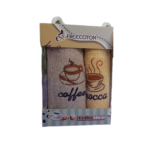 Набор кухонных полотенец By-sonya Freecoton Сoffee 30х50 см хлопок 9983288 2 шт. Разноцветный (DR014257)