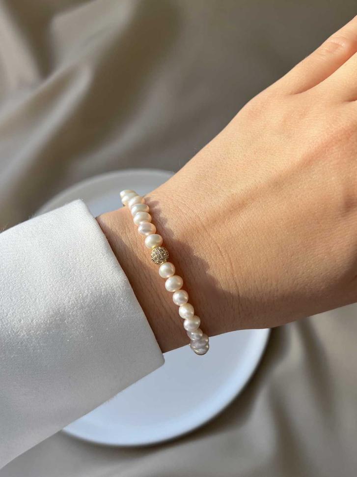 Браслет из натурального жемчуга (5289)