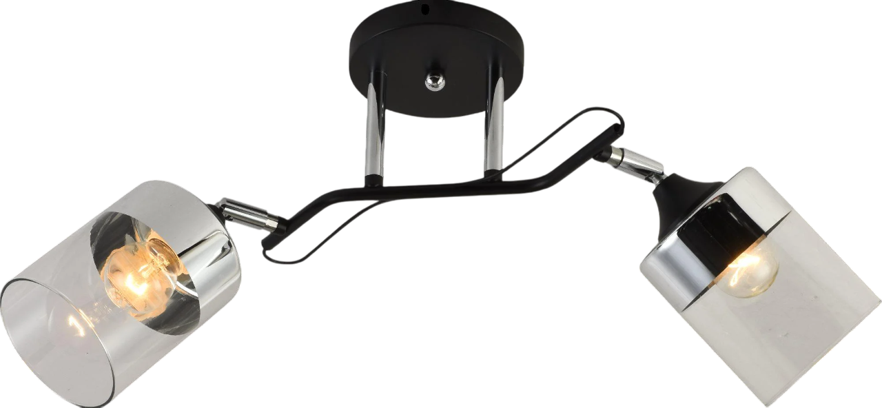 Люстра декоративна Valeso V XA1434B/2 на 2 плафони Black/Chrome